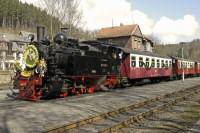 Bahnhof Alexisbad mit Oster-Sonderzug