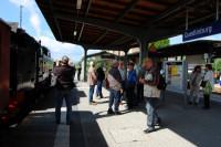 Modellbahner kurz vor Abfahrt in Quedlinburg