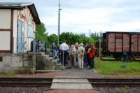 Rundgang ber das Gelnde des Museums "Anhalische Harzbahn"