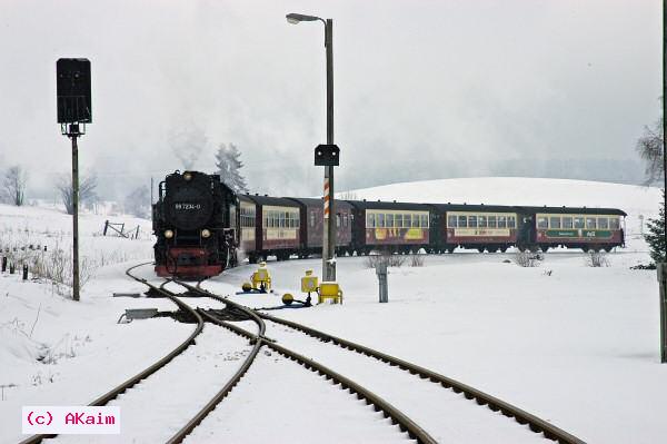 997234 mit Sonderzug in Wendeschleife Stiege