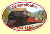 Aufkleber Selketalbahn farbig